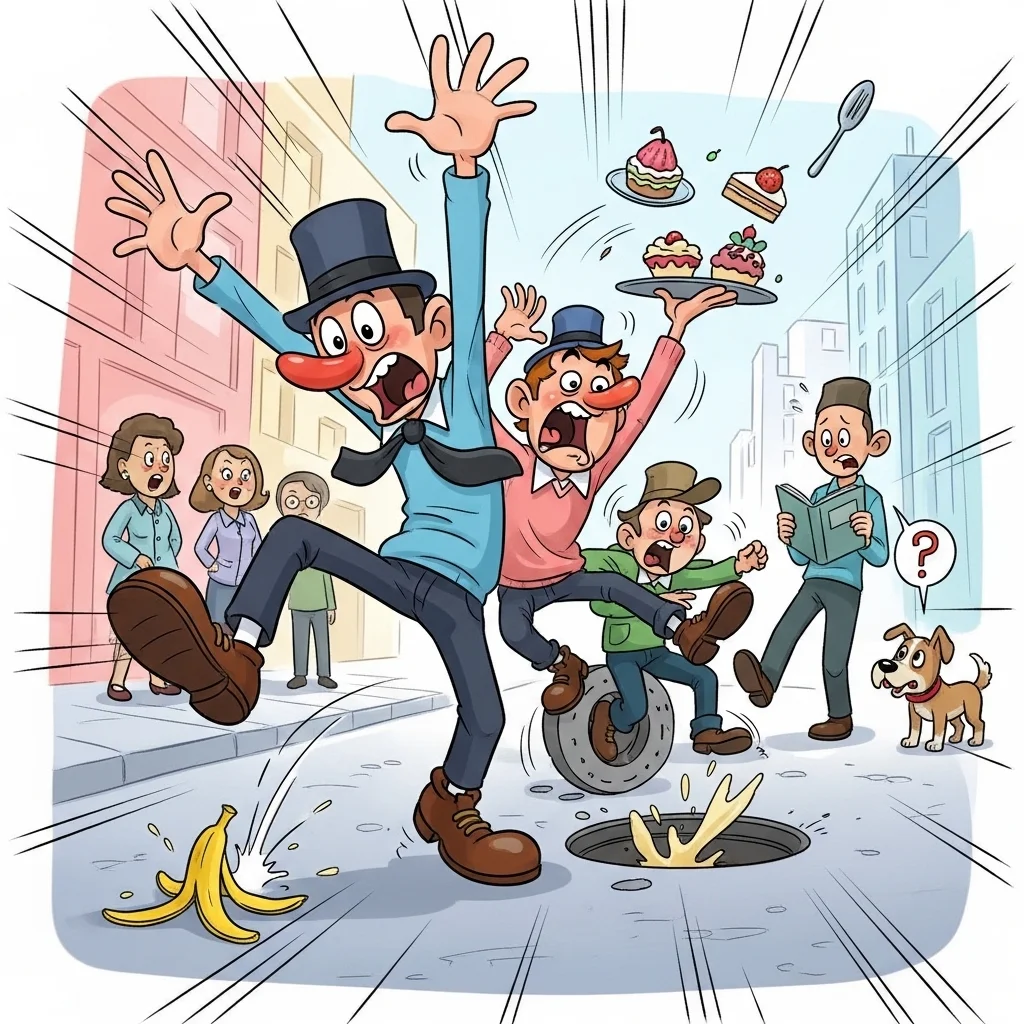 Caption-Worthy Falling Down Jokes 📸