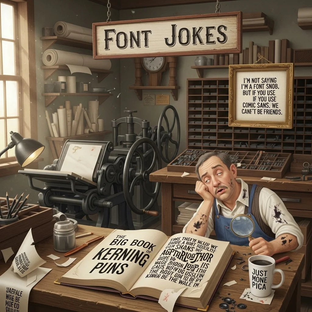 Caption-Worthy Font Jokes 📸