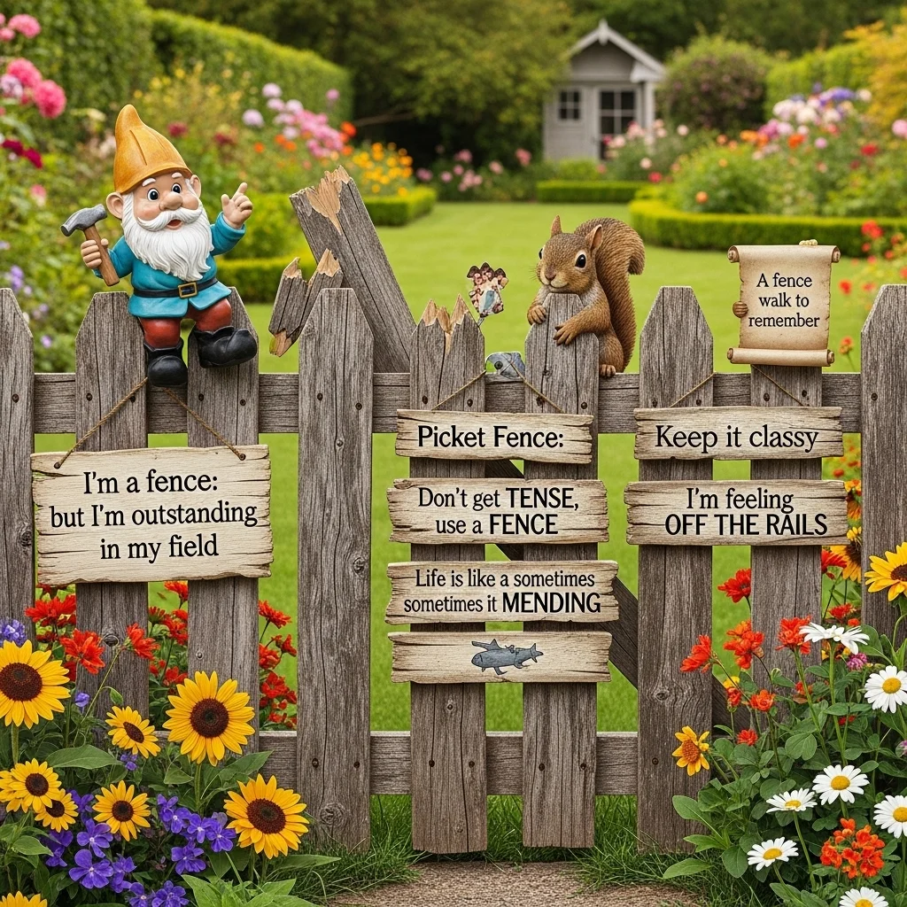 Caption-Worthy Garden Fence Puns 📸