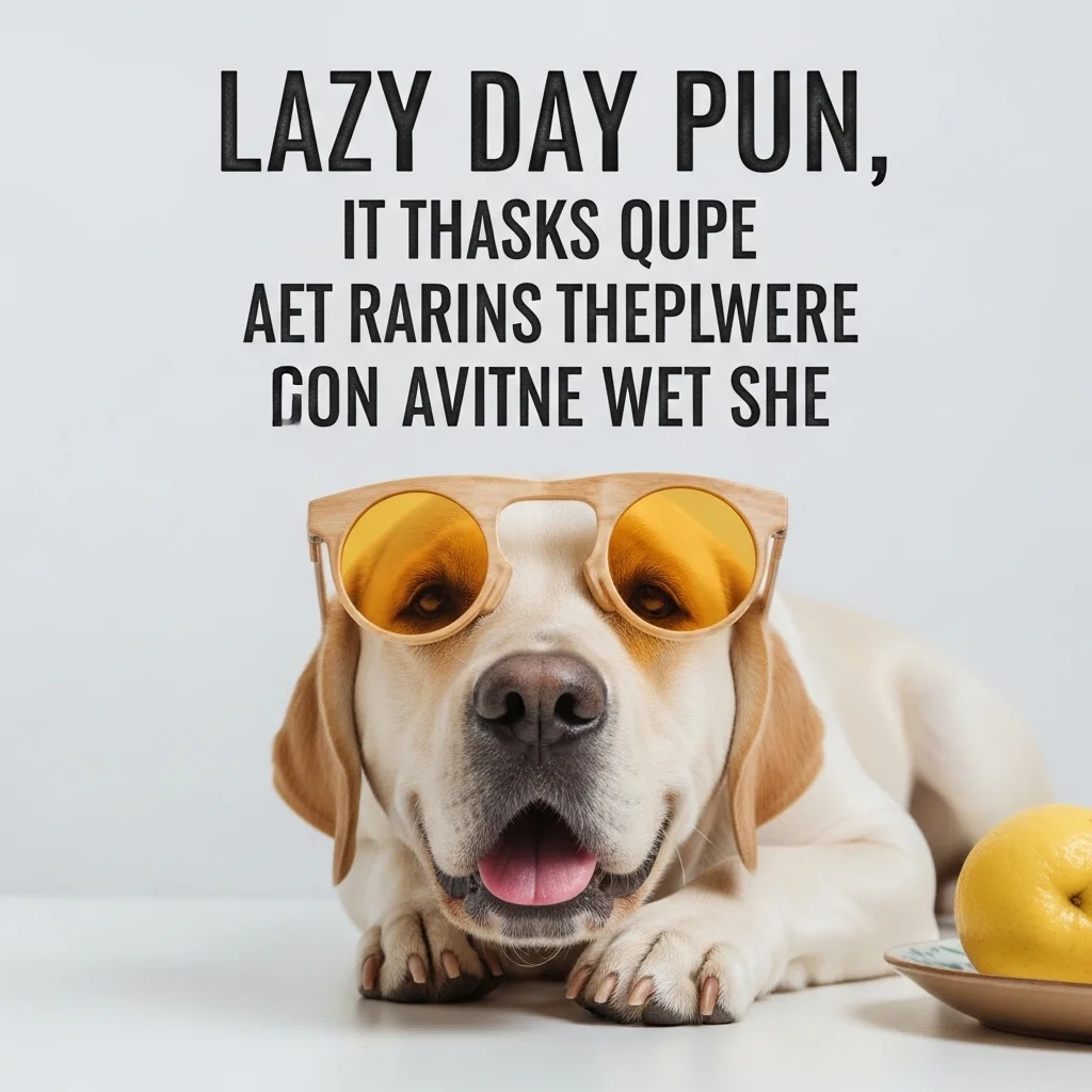 Caption-Worthy Lazy Day Puns 📸