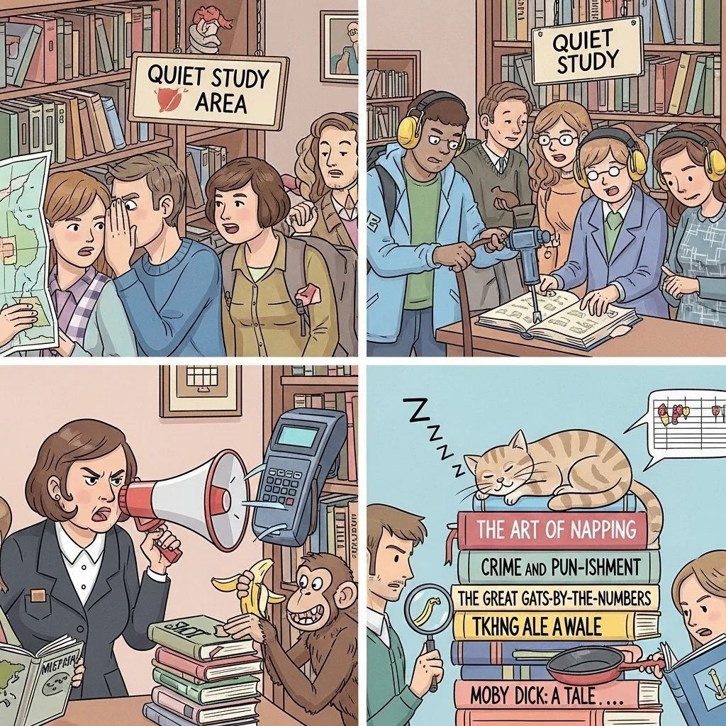 Caption-Worthy Library Jokes 📸