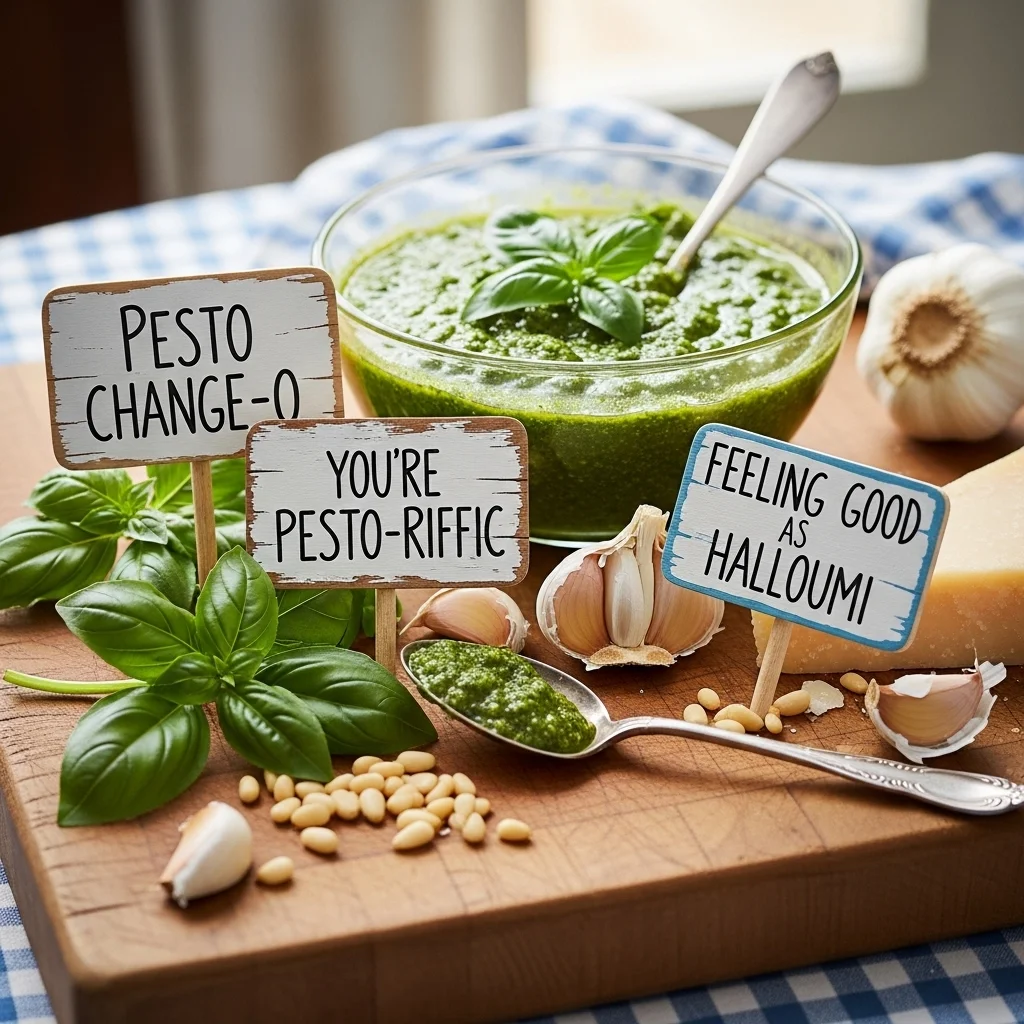 Caption-Worthy Pesto Puns 📸