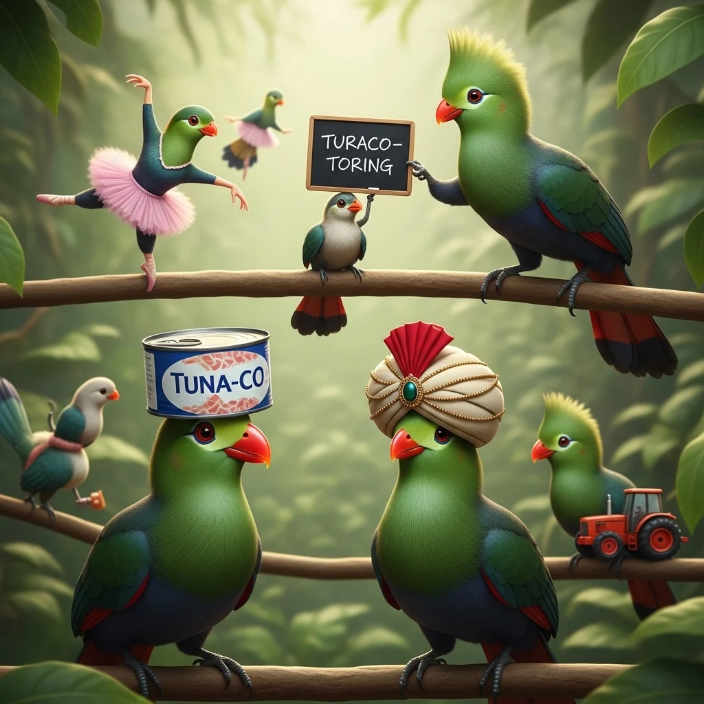 Caption-Worthy Turaco Puns 📸