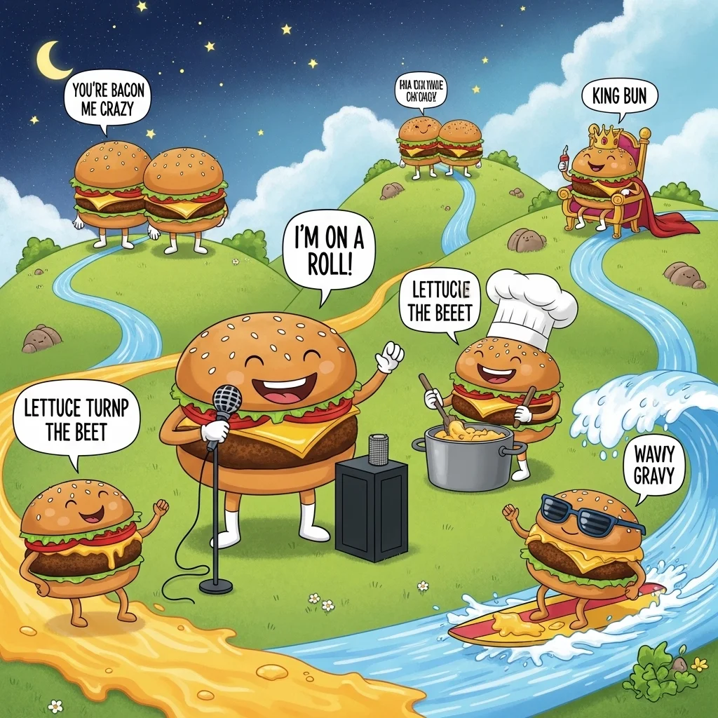 Classic Hamburger Puns 🍔