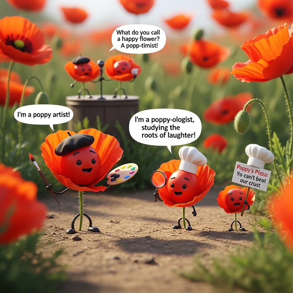 Classic Poppy One-Liner Puns 🌸😂
