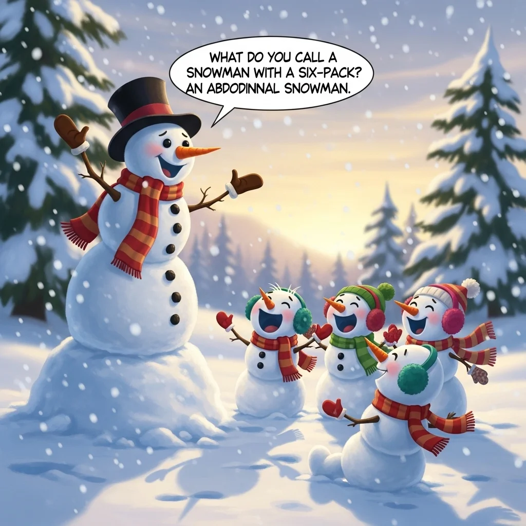 Classic Snowman One-Liner Jokes ⛄😂
