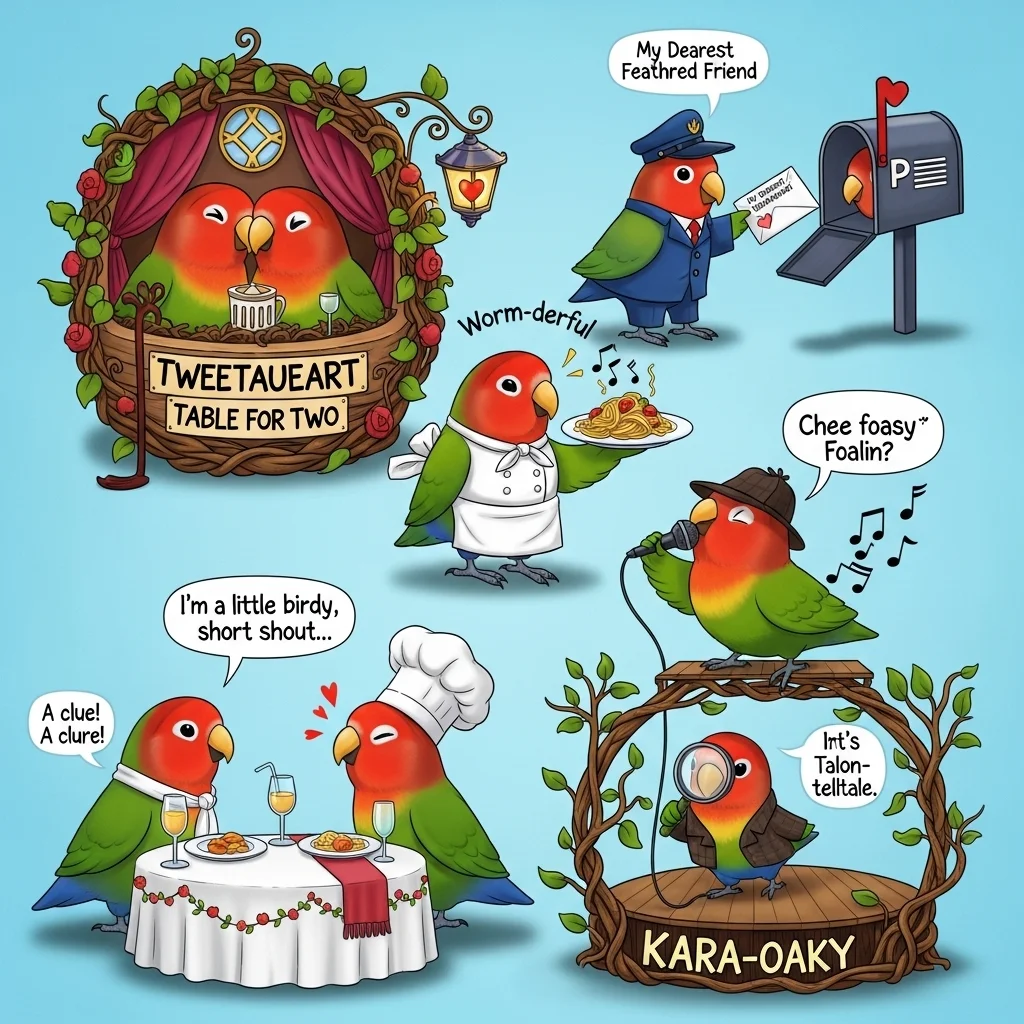 Cute Lovebird Puns 🥰