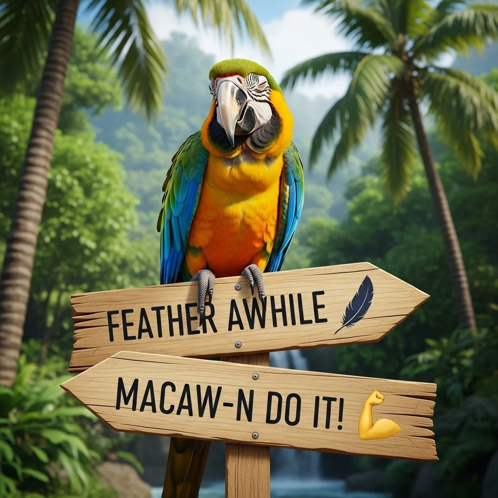 DM & Chat Macaw Puns 💬