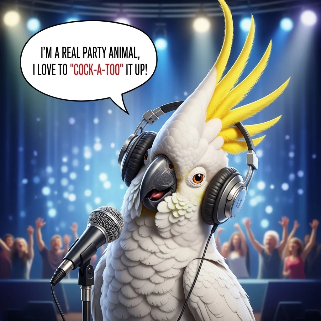 Funny Cockatoo Puns 🐤