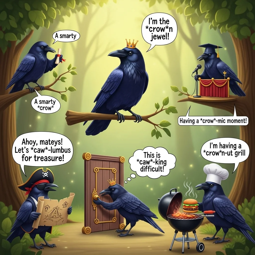 380+ Super Crow Puns That Will Make You Caw-laugh 😂🖤 2026 - PunJiggle