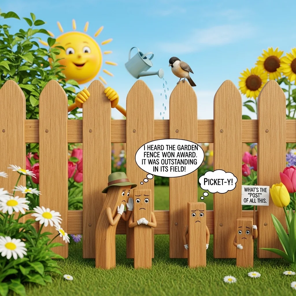 Funny Garden Fence Puns 🌱