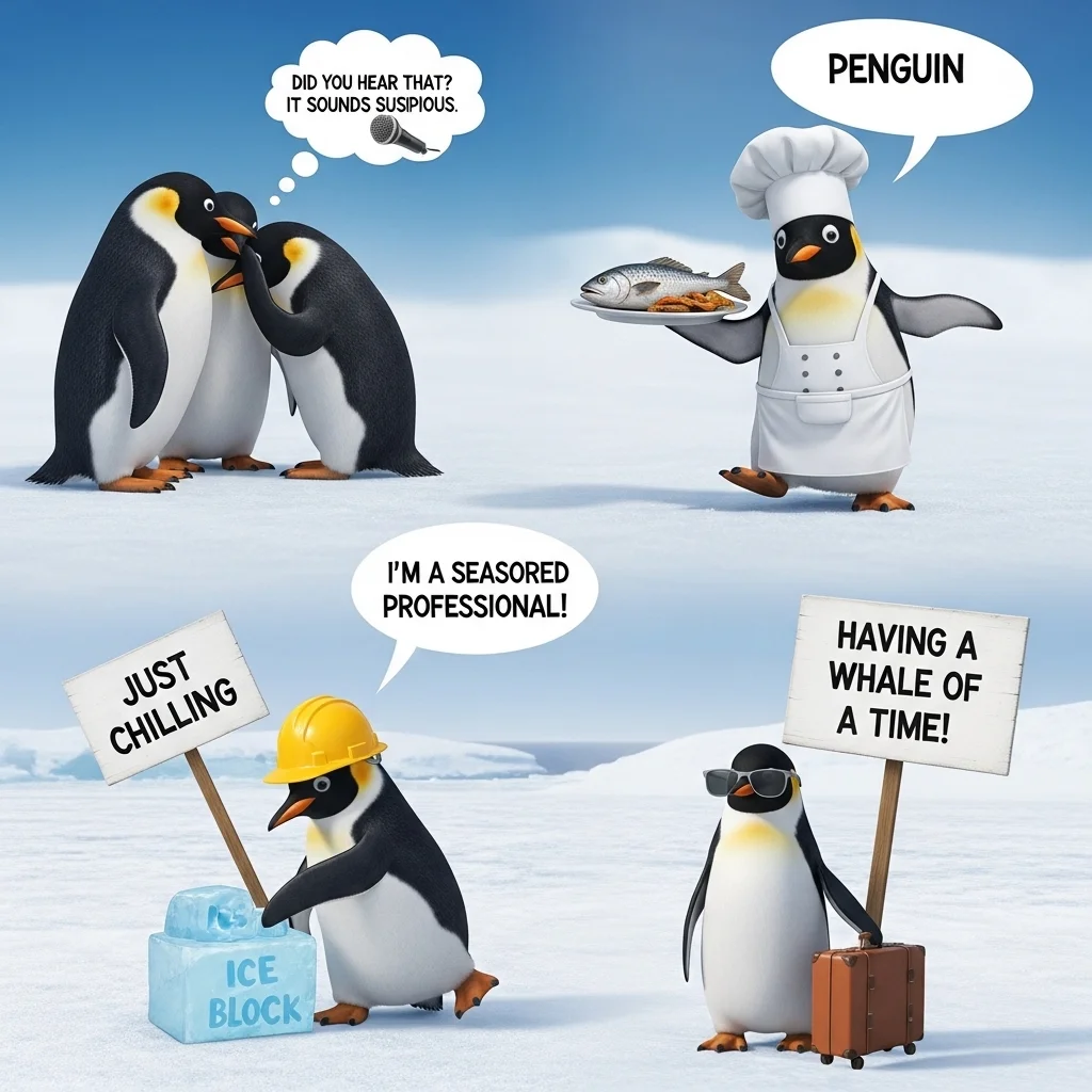 Funny Penguin Puns 😂