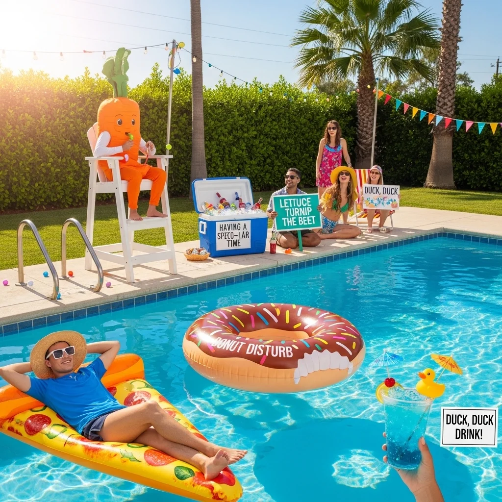 Funny Pool Party Puns 😂🏊‍♂️