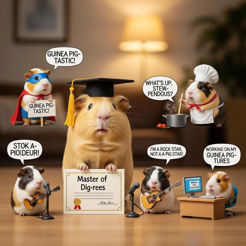 Guinea Pig Name Puns 🐹✨