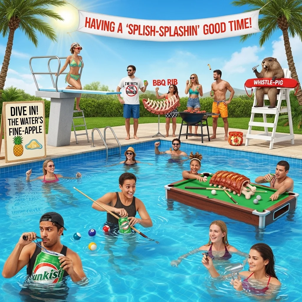 Pool Party Name Puns 🏊‍♂️✨