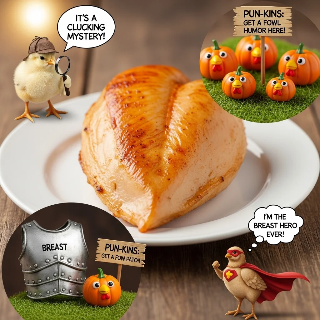 Poultry Wordplay Chicken Breast Puns 🐔