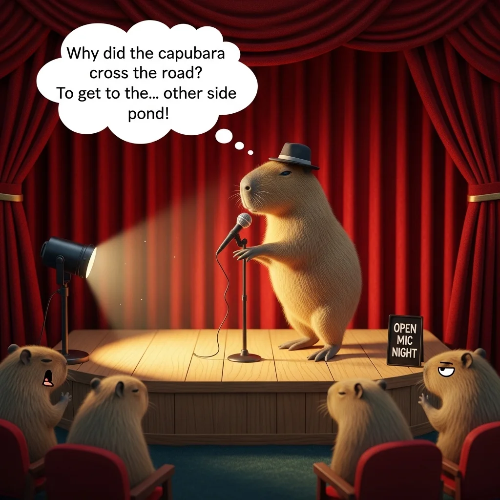 Random Capybara Chaos Jokes 🤪🐹