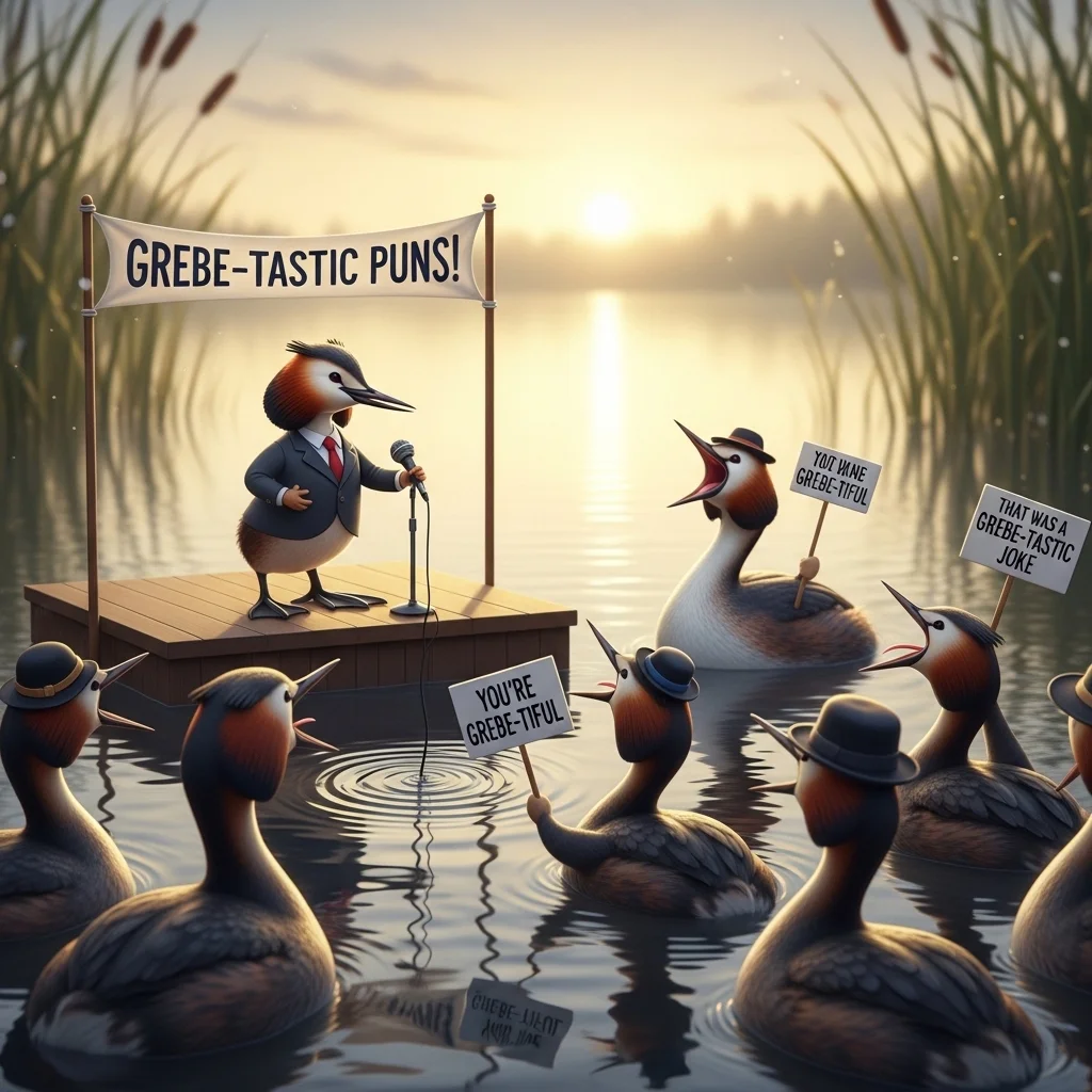 Random Grebe Puns for Any Mood 🎲