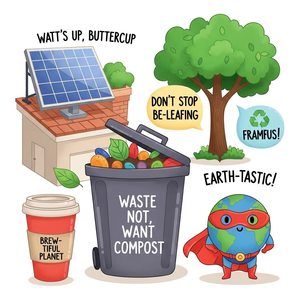 Random Sustainable Chaos Jokes 🤪🌱