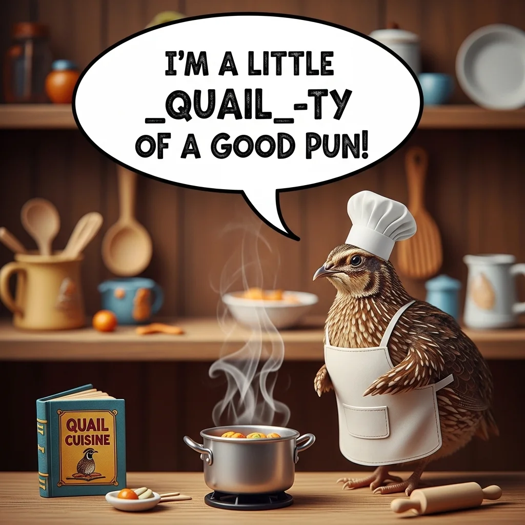 Short & Quick Quail Puns ⚡