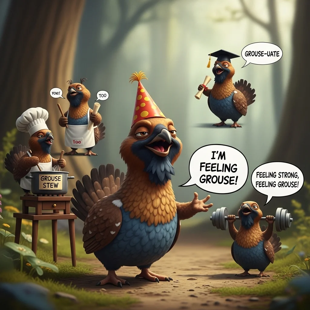 Wordplay & Punny Grouse Jokes 😂