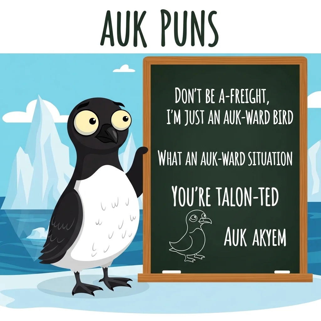 auk puns