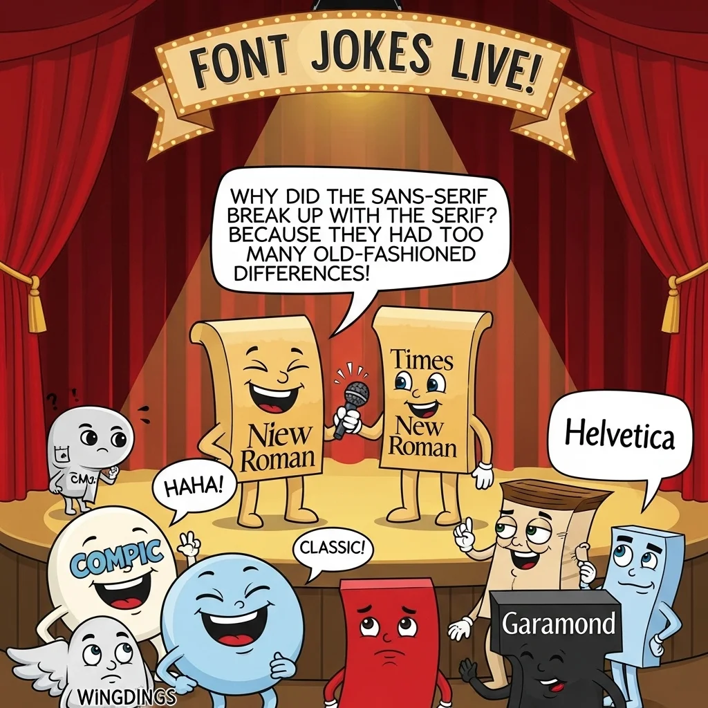 font jokes