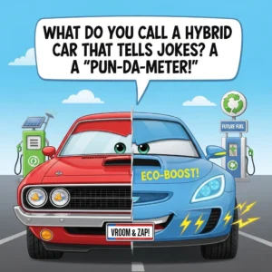hybrid car puns
