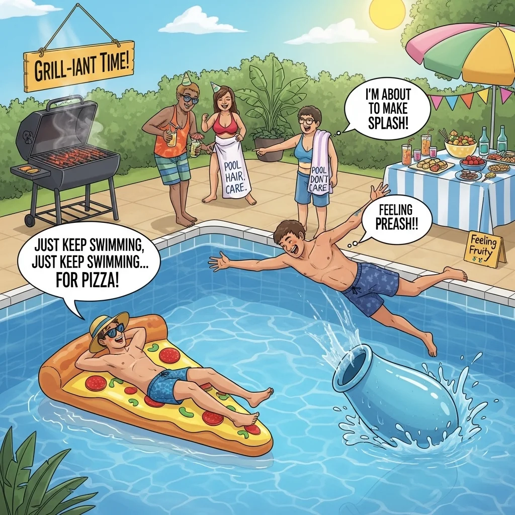 pool party puns