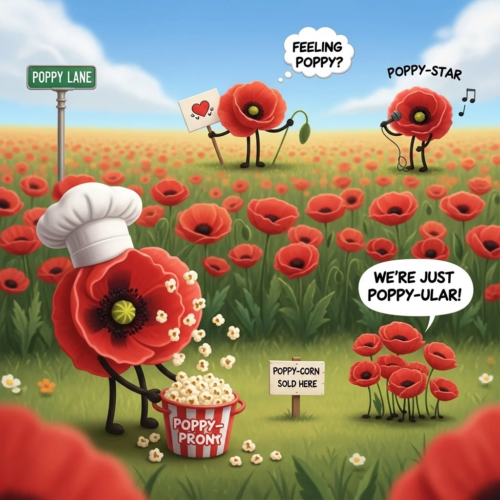 poppy puns
