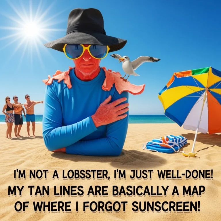 sunburn jokes