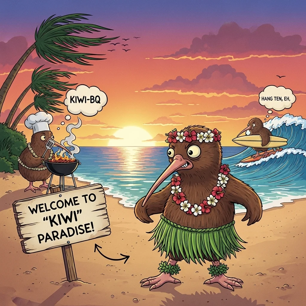 🎉 Party Kiwi Bird Puns 🥳