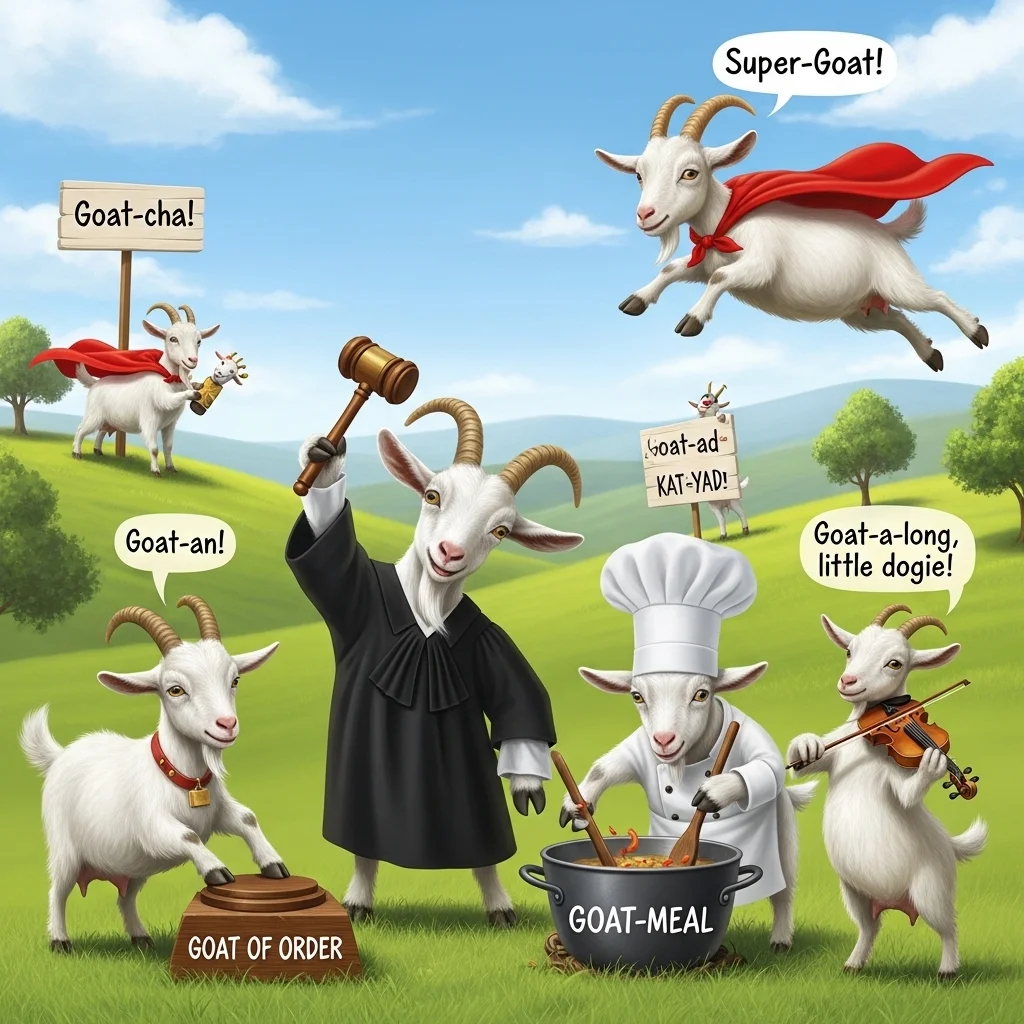 🐐 Funny Goat Puns 😂