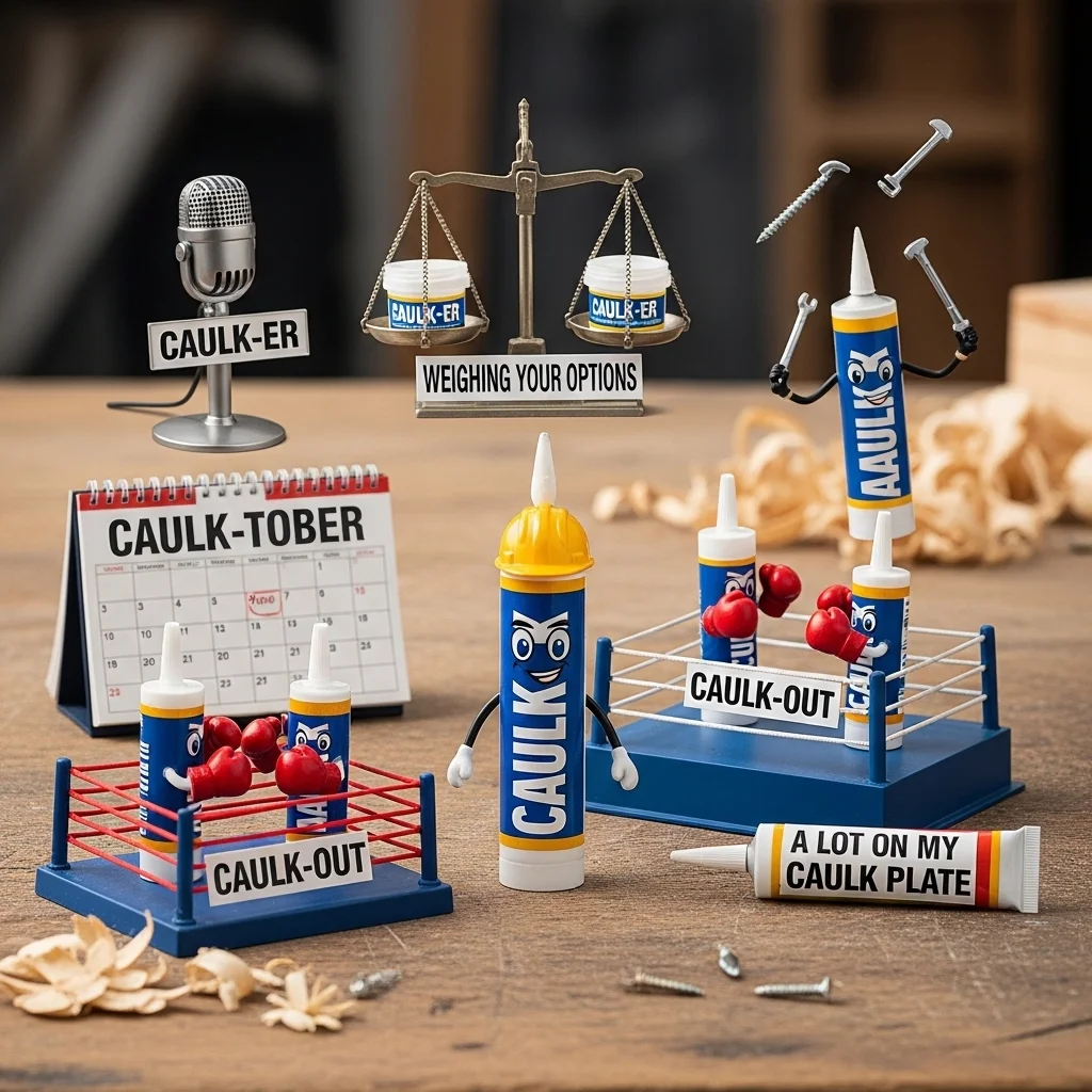 🔹 Funny Caulk Puns 😂