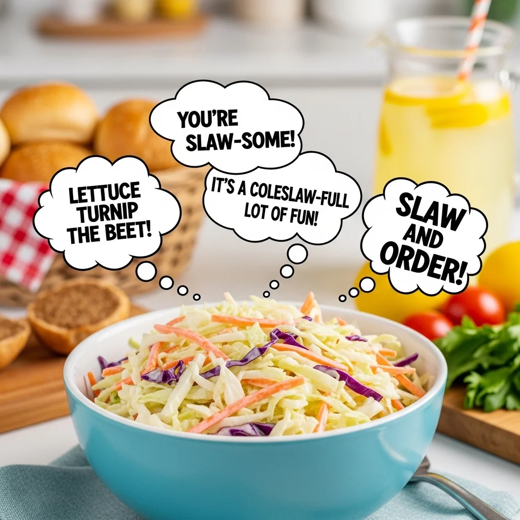 🔹 Funny Coleslaw Puns 😂
