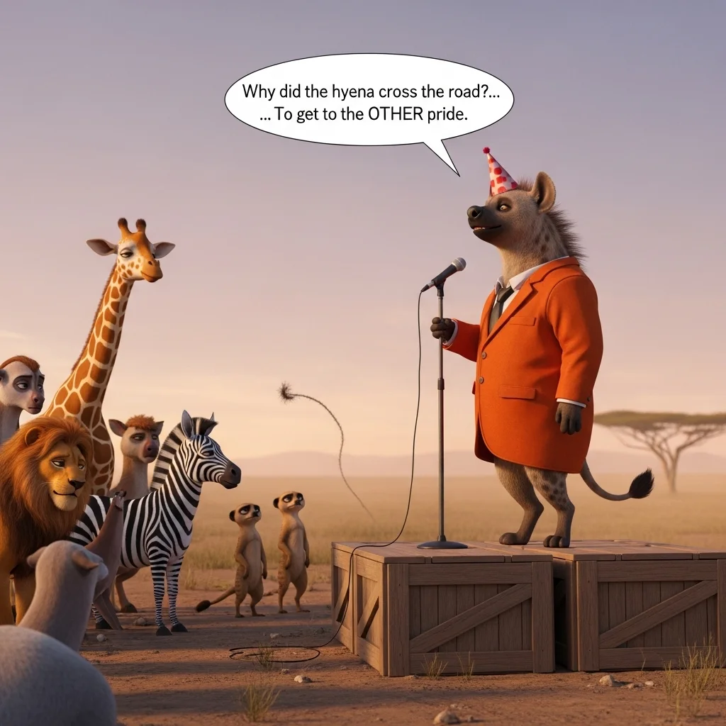 🔹 Funny Hyena Jokes 😂