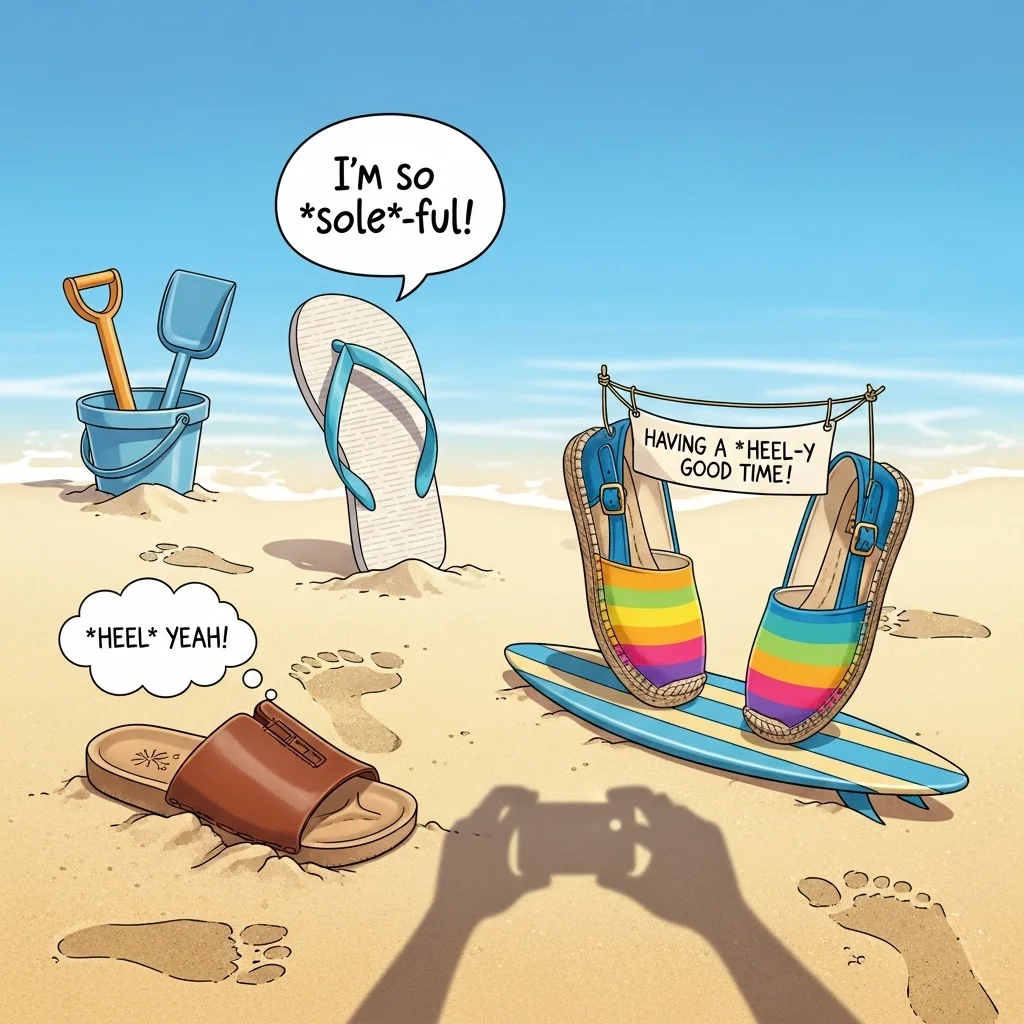 😜 Slightly Edgy Sandal Puns 😈