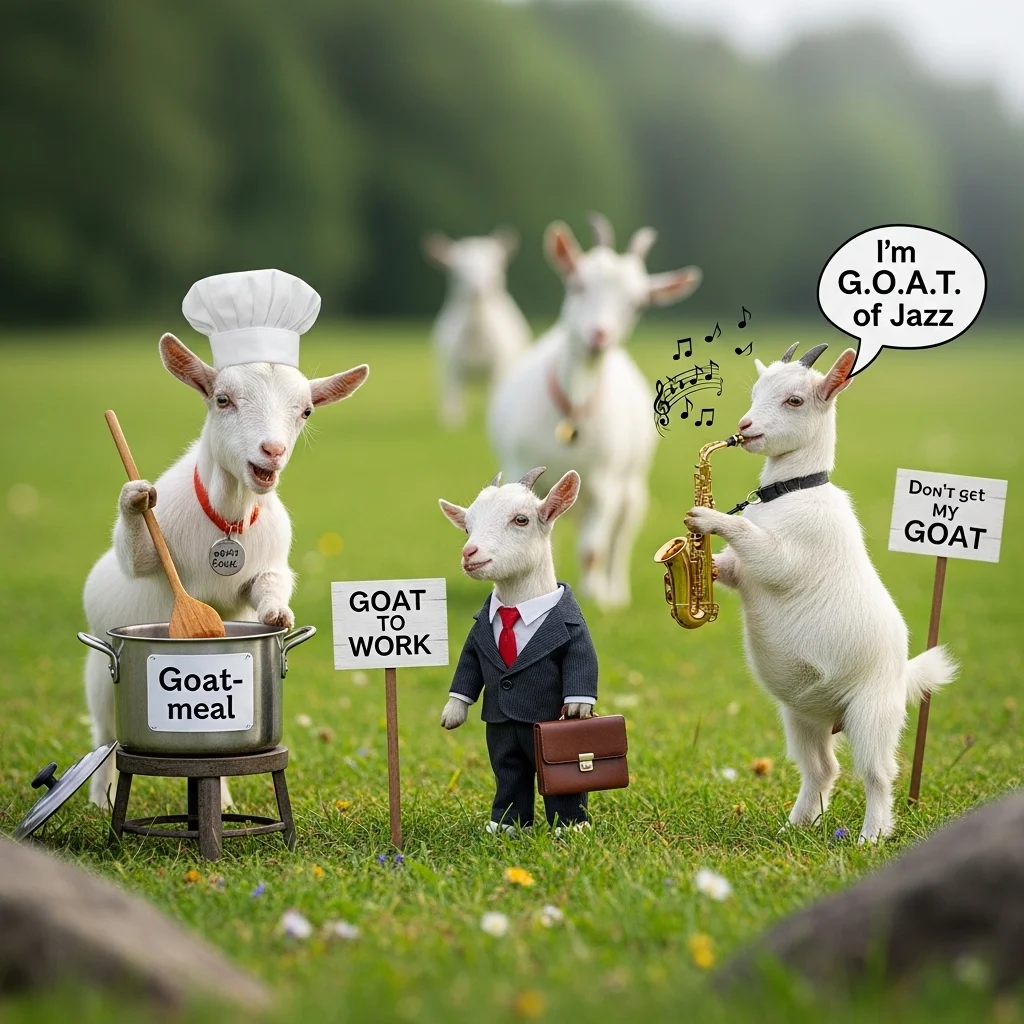 🧠 Clever Goat Wordplay 🤯