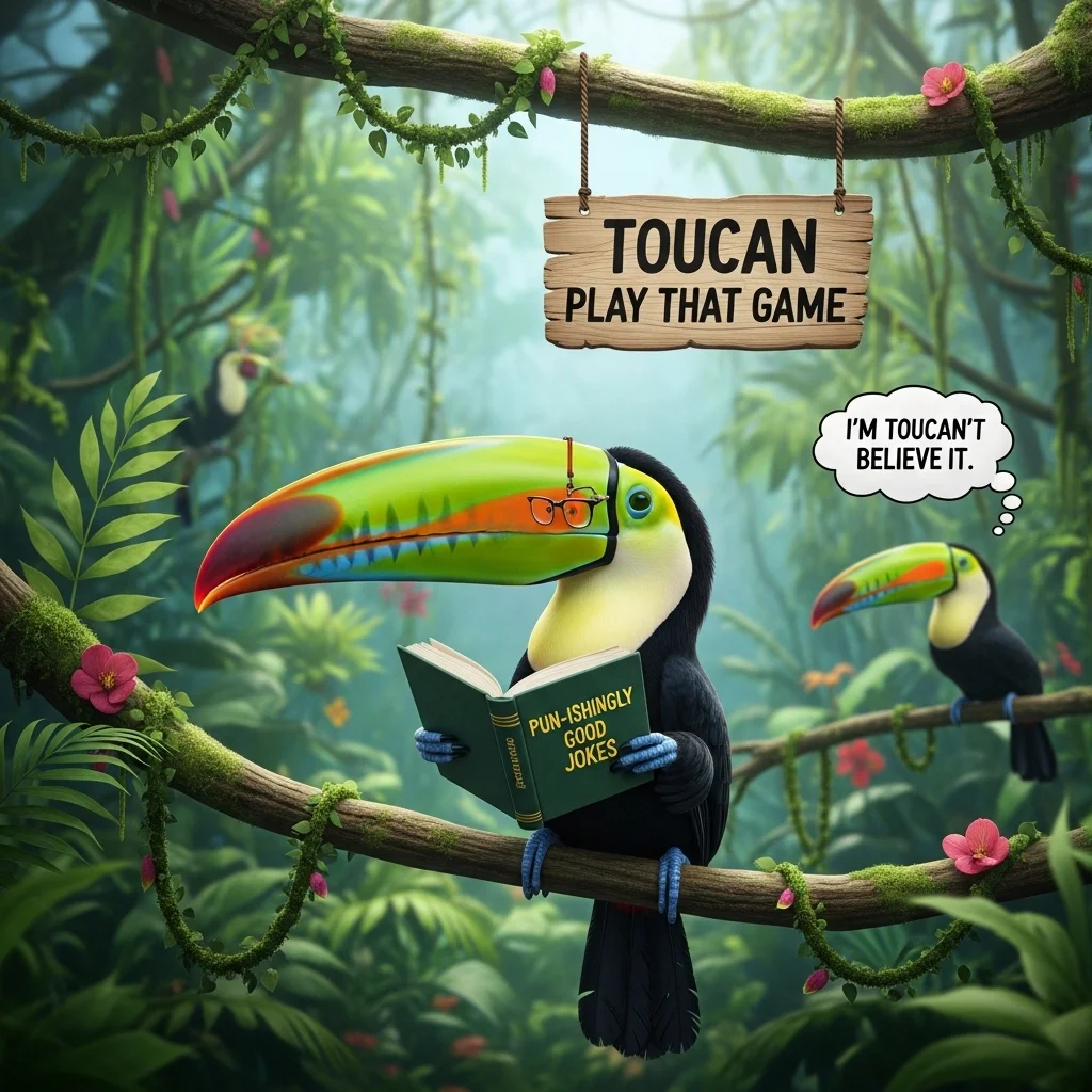 🧠 Clever Toucan Wordplay 🤯